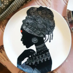 Ready to hang wall plates inspired by African beauties