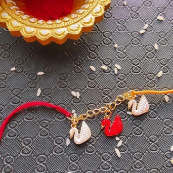 Swan Charm Rakhi