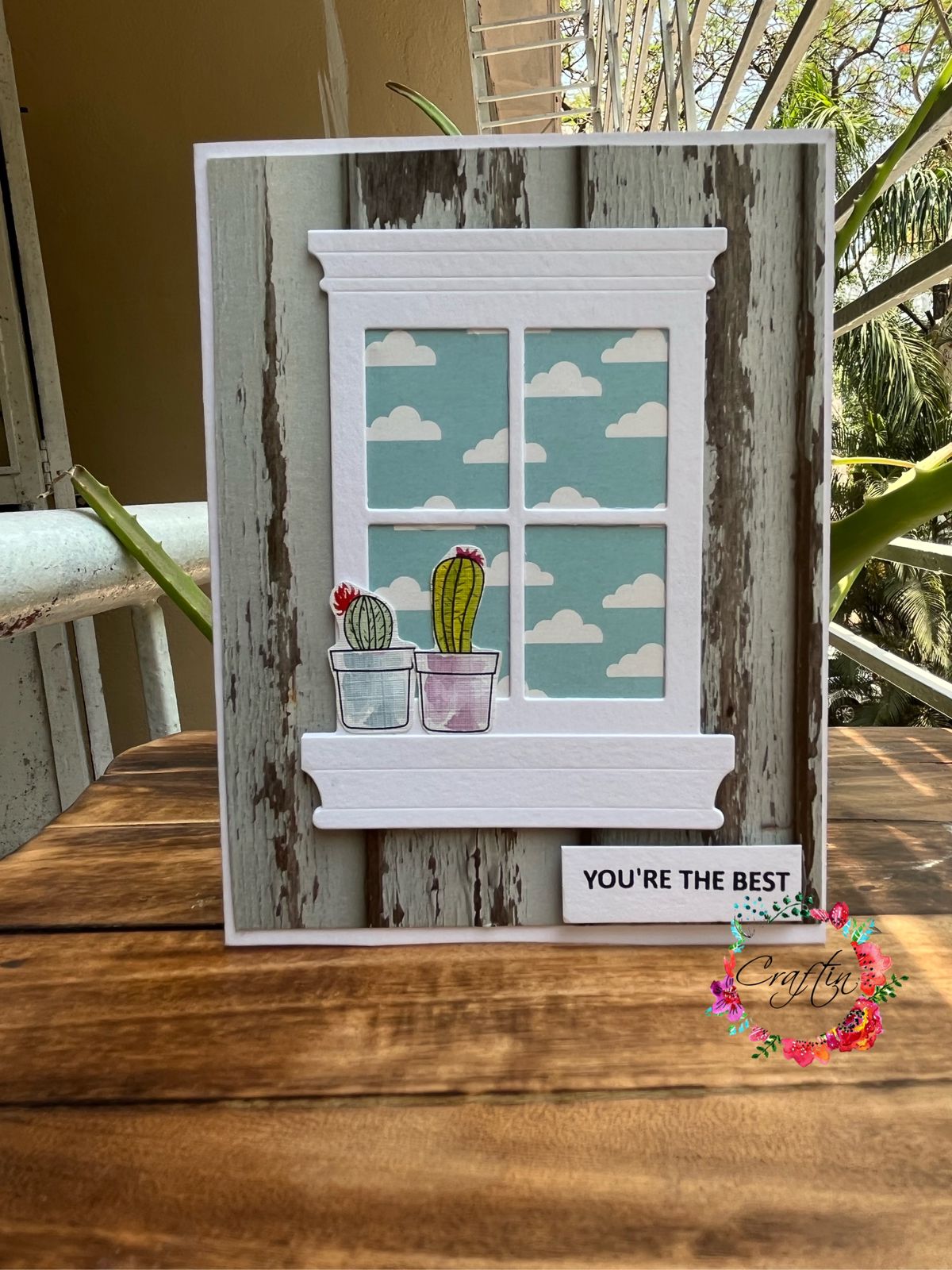 Cute Greeting Card You make my heart bloom Craftin