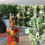 Clear Handpainted Bottle