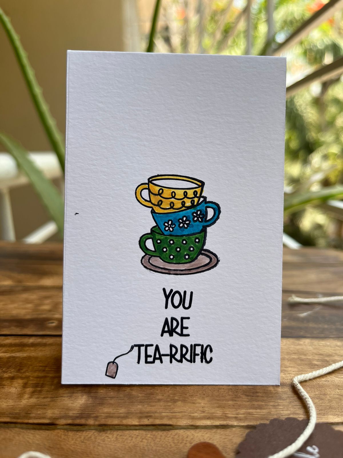 Mini Greeting Card Tea- Terrific Craftin