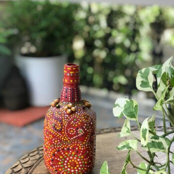 Dotted Bottle Art