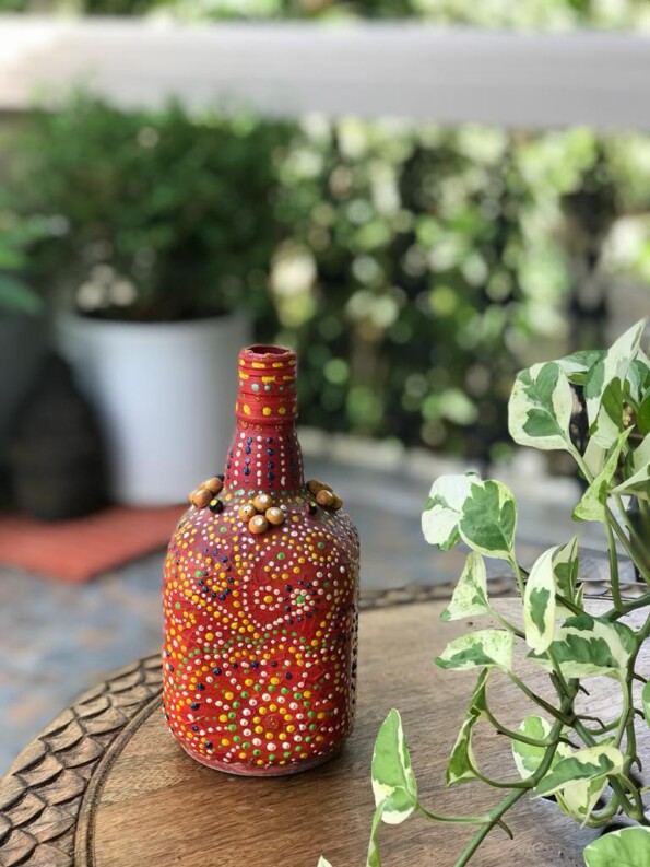 Dotted Bottle Art