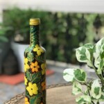 Green Handpainted Bottle 1