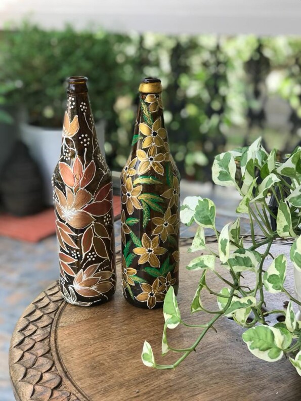 Handpainted Bottles