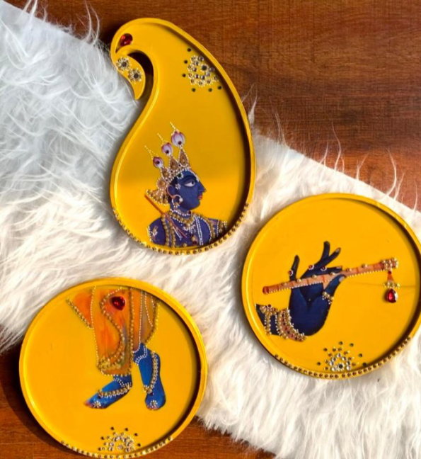 Krishna Wall Plates