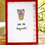 Cute Greeting Card I love you beary much Craftin