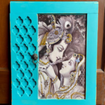 Radha Krishna Kundan and Mirror Detailing
