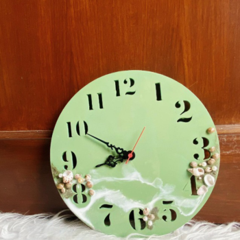 Sage Green Clock