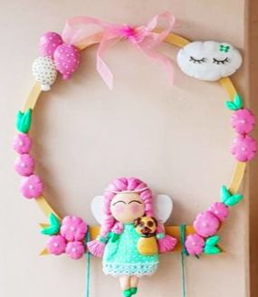 Wood And Clay Wreath