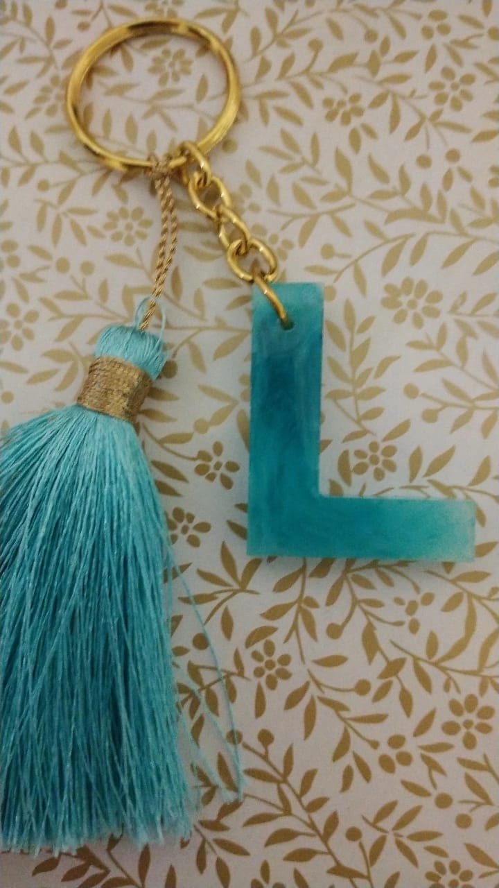 Handmade Letter Keychain