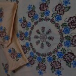 Hand-painted double bedsheet