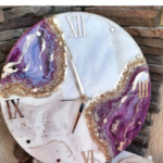 Dual Tone Resin Clock