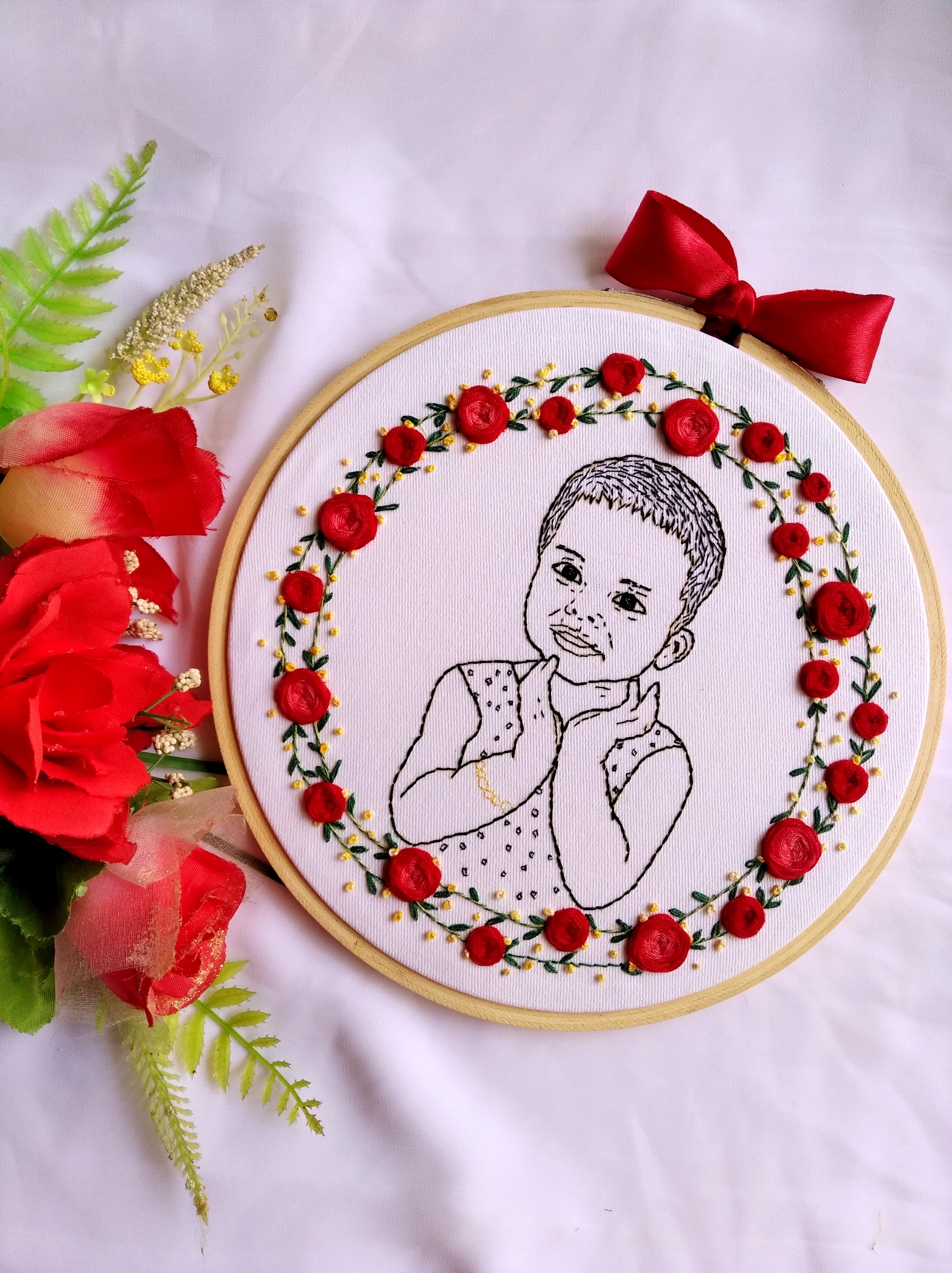Single Outline Embroidery Hoopart