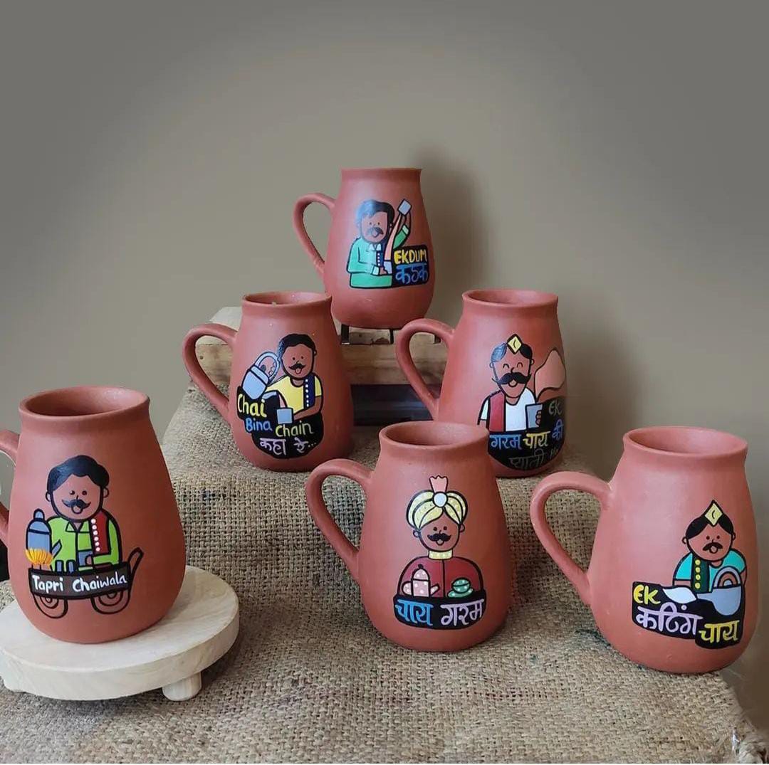Teracotta coffee mugs