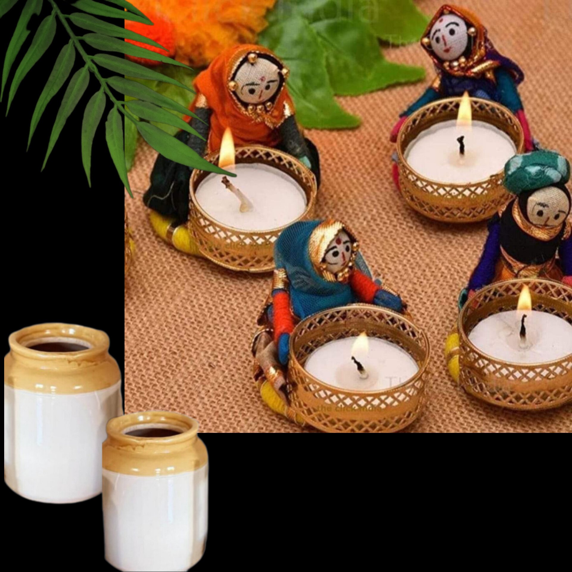 Rasmalai candles