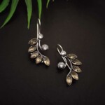 Cream leaf danglers