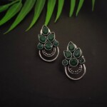 Dainty earrings -green