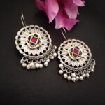 Jaali kundan danglers -1