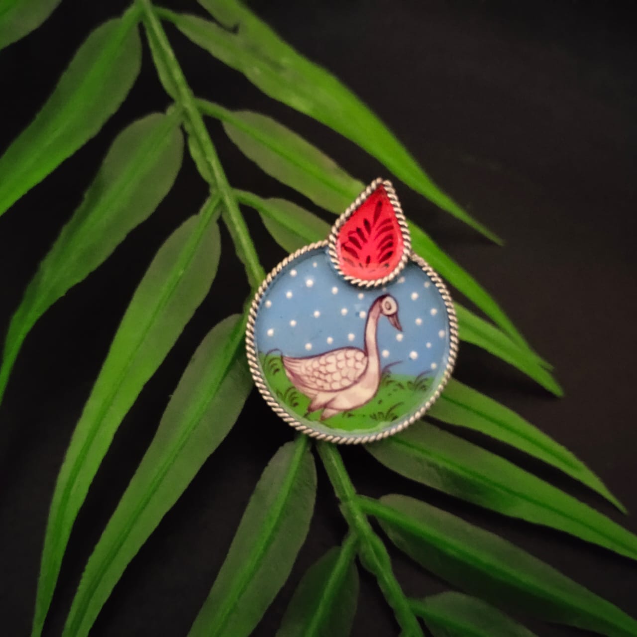 Quirky Handpainted ring – 13