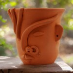 Terracotta Face Planter