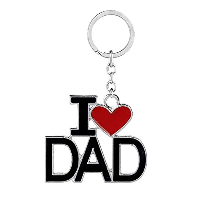 I Love My dad Keychain