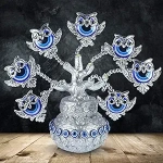 Crystal Products Evil Eye Tree | Owl Evil Eye Tree Feng Shui
