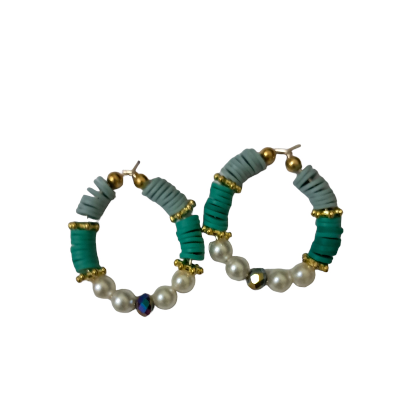 Multicolor Femo Beads Earrings