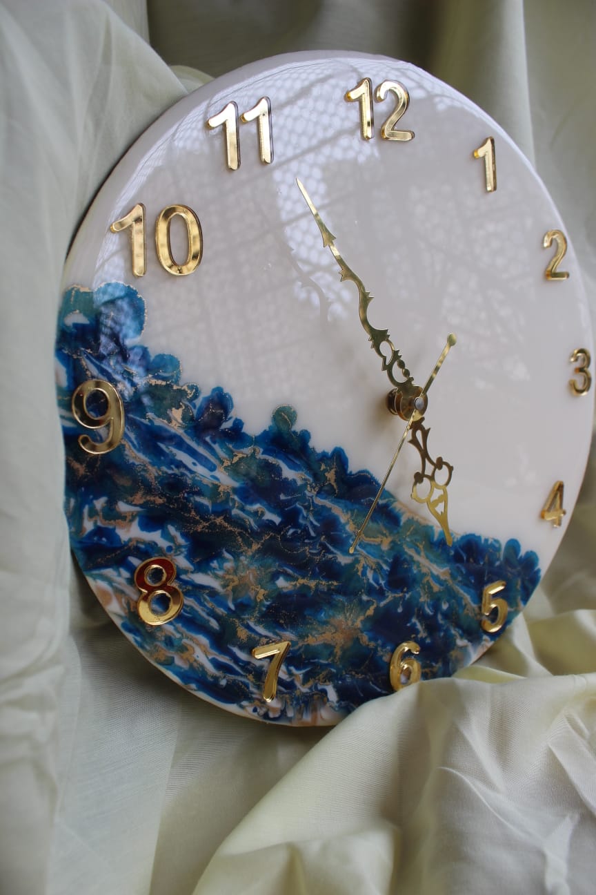 Timeless Charm Blue Clock