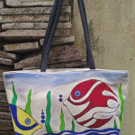 HAND PAINTED CANVAS BAG HPCB-T2-D4