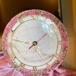 Resin Pink Theme Clock