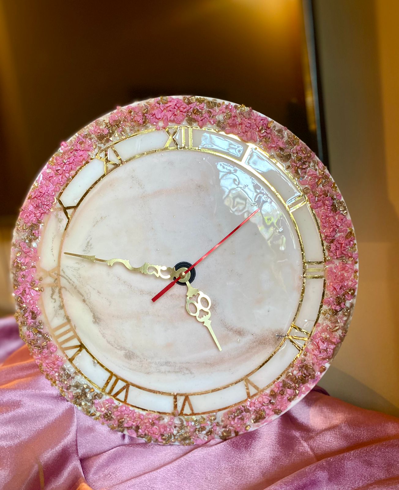 Fusia Pink Clock