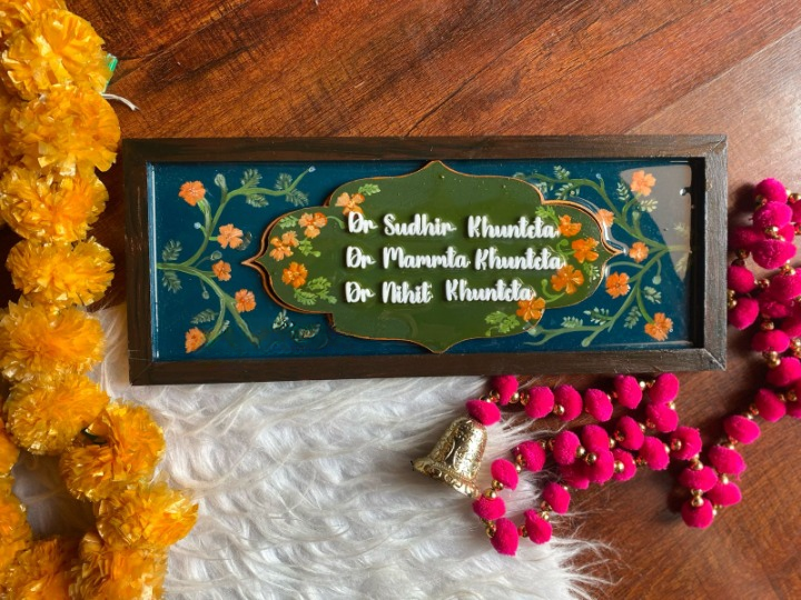 Teal Traditional Nameplate [ Resin ]