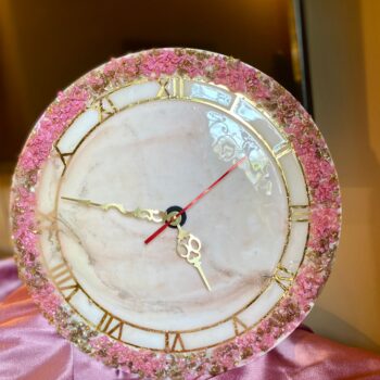 Fusia Pink Clock