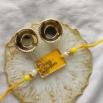 Yellow Little Brother Resin Rakhi