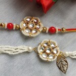 Kundan Couple Rakhi