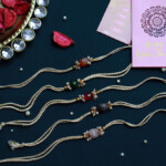 Natural Stone Rakhi Combo – Set of 5