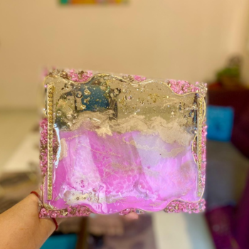 Pink Crystal Glazed Tray Cleanup