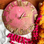 Rose Pink Clock