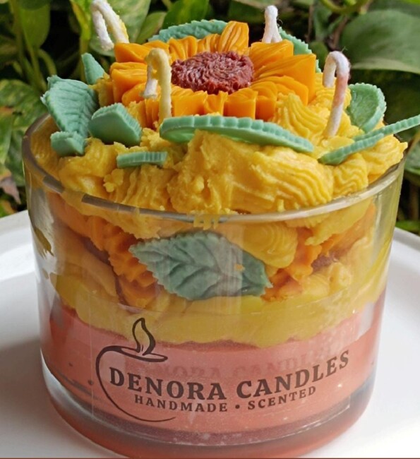 Sunflower Scented Jar Candle