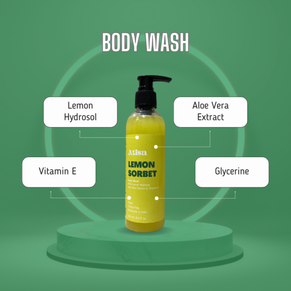 Atisa Body Wash Lemon Sorbet (3)