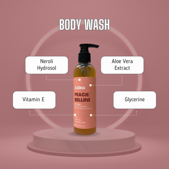 Atisa Body Wash Peach Bellini (3)