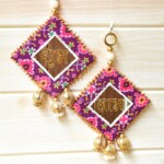 Purple Square Shubh Labh Wall & Door Decor