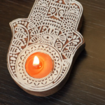 WOODEN BLOCK TEA LIGHT HOLDER (SET OF TWO ) – Hamsa