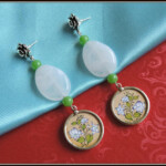 White Flower earrings